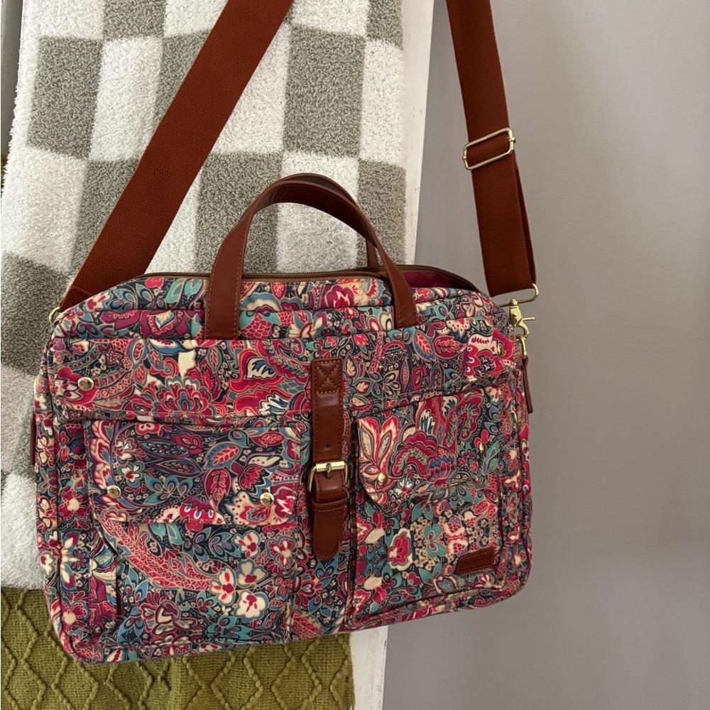 Colorful Paisley Print Shoulder Bag